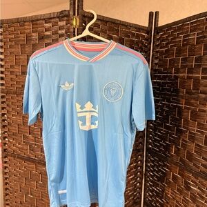 adidas Inter Miami Soccer Jersey with Pink Trim